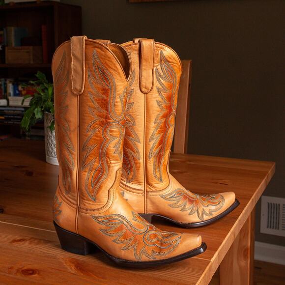 Old Gringo Shoes - Old Gringo Brave Honey Brown Cowboy Boots Womens 5.5 B